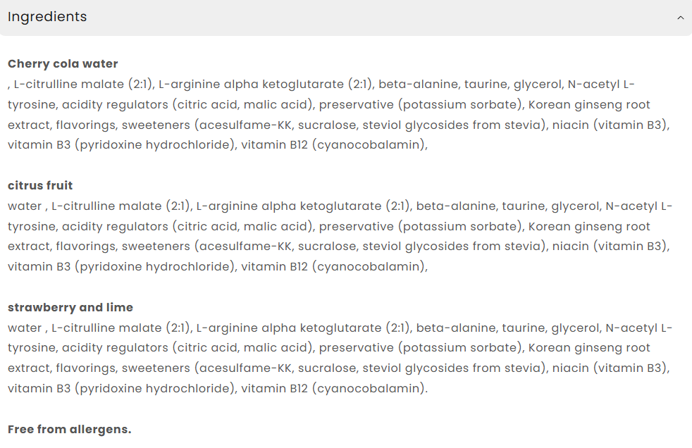 Continutul - Applied ABE Pump Shot 100ml